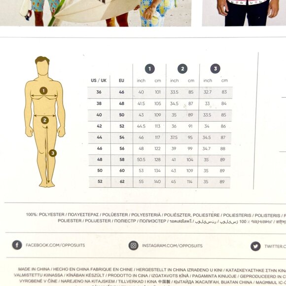 OppoSuits Sesame Street Multi Colored Suit Set Jacket Pants Tie Slim Size 36 NEW - Picture 7 of 11